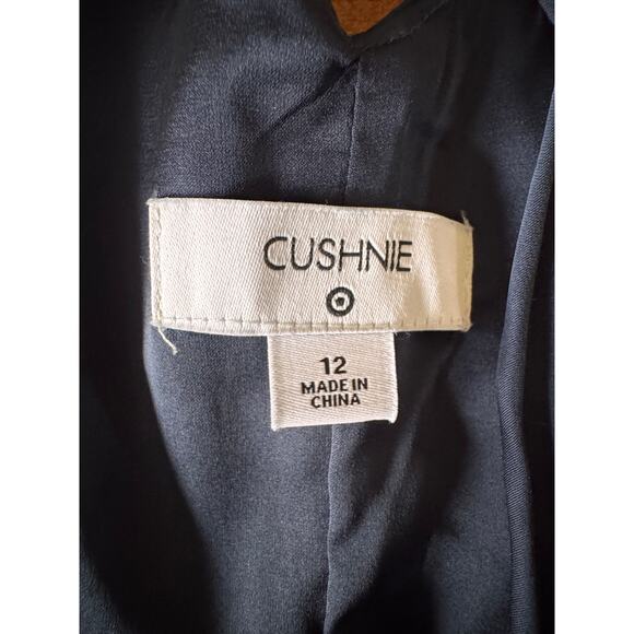 Cushnie for Target Colorblock Dress Size L Blue Green Pleated Midi - Picture 4 of 4